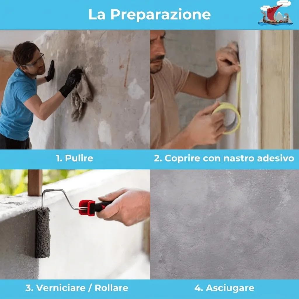 vernice per pavimenti in cemento/resina per pavimenti satinato Bianco/Grigio/ nero RAL 9001-9018 pittura per facciate (2,5 L, RAL 9018 Bianco papiro) Halvar