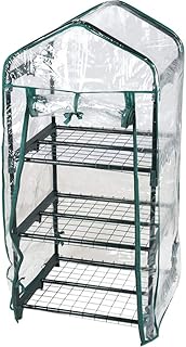 Gewächshaus 50x45x105 cm zusammensteckbar mit Folie transparent