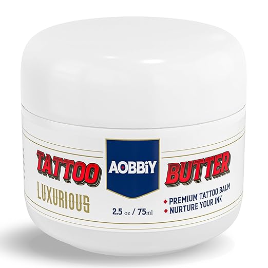 Tattoo Aftercare: Tattoo Balm - Tattoo Aftercare Ointment - Premium Tattoo Butter - Vegan Tattoo Lotion Revitalizing Old Tattoos - Tattoo Moisturizer and Tattoo Color Enhancement 75ml