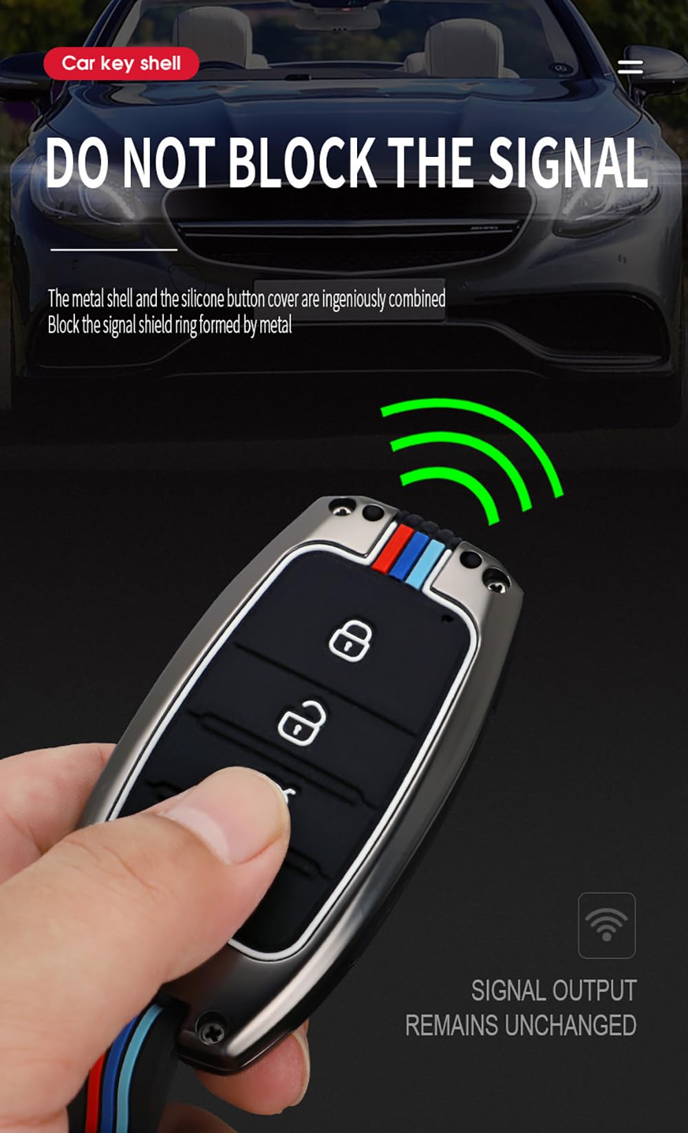 KUNIO Sleutelhoes geschikt voor Kia Sportage Rio NIRO Sorento Stonic Ceed 2 Picanto GT Line Picanto X-line Soul metalen behuizing Keyless sleutelbescherming sleutelhanger 3 toetsen B zwart KUNIO Sleutelhoes geschikt voor Kia Sportage Rio NIRO Sorento Stonic Ceed 2 Picanto GT Line Picanto X-line Soul metalen behuizing Keyless sleutelbescherming sleutelhanger 3 toetsen B zwart