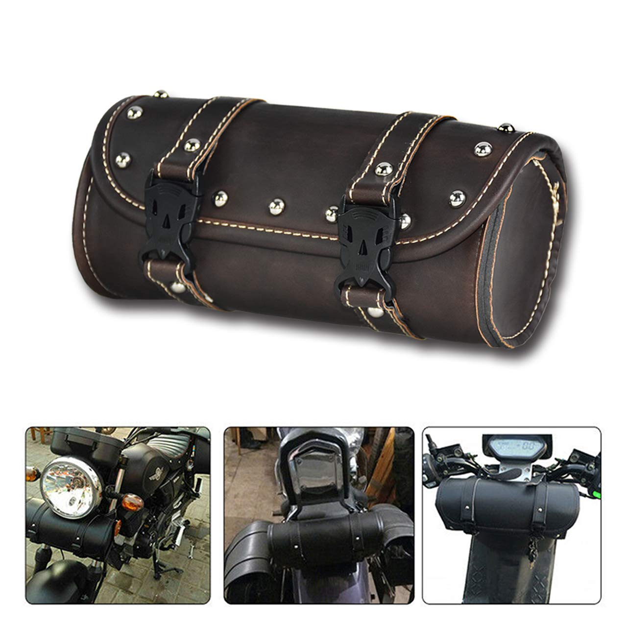 VKALTUL Motorfiets Tool Bag Geschikt voor Harley Suzuki Kawasaki Universele Tool Bag Motorfiets Zijtas, Motorfiets Vork Tas