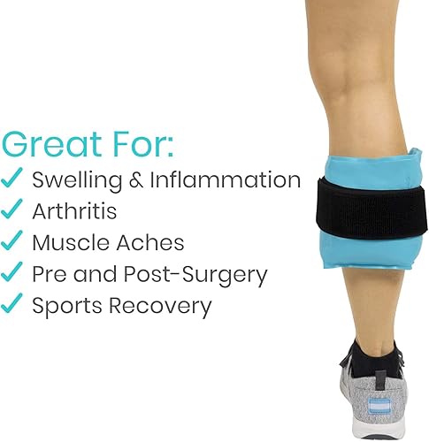 Miniatura 6 de Arctic Flex Envoltura reutilizable de gel frío y caliente con correa, envoltura de gel de terapia caliente y fría para lesiones, dolor, hombro,