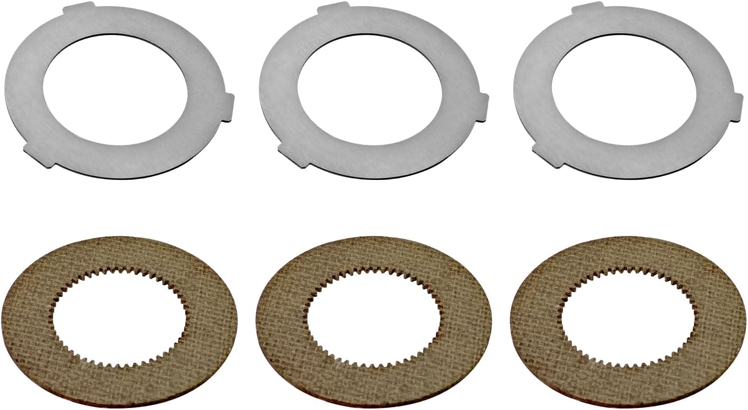 873117 064432 6PCS Clutch Disc Kit Compatible with Hobart M802 M802C M802U V1401 V1401C V1401U 80qt 140qt Mixer, 3PCS Inner Clutch Disc and 3PCS Outer Clutch Disc Replace# 00-064432 00-873117