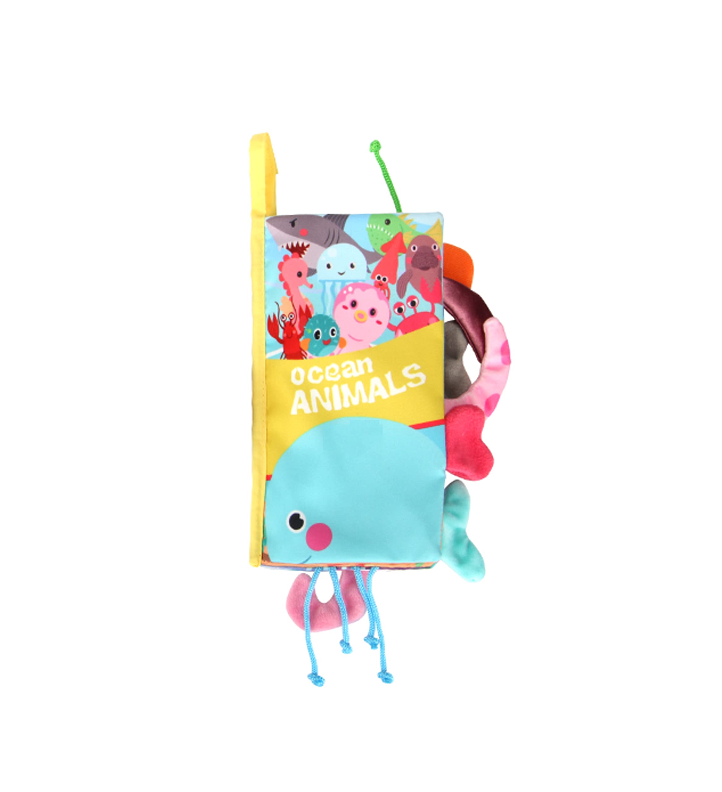 Sandrem Baby Soft Book, Early Education Toys for 0-3-6-12 Months Babies, Crinkle Soft Baby Books 0-6 Months, Soft Books For Babies, Cloth Baby Books, Baby Books Toys, Sensory Toys for Baby Girl Boy