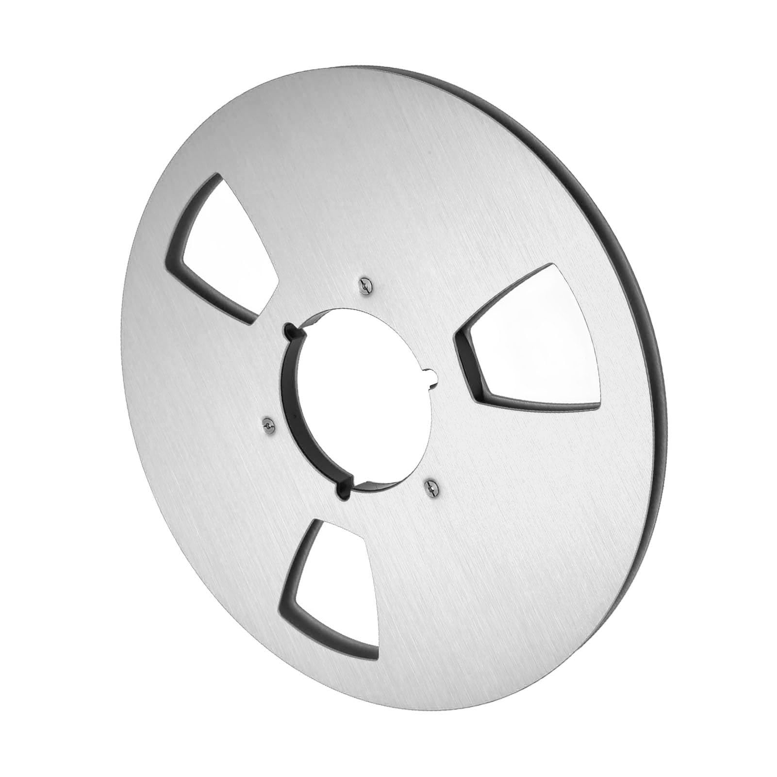 Carrete de Recogida de 1/4 10,5 Pulgadas, Carrete Vacío de Cinta de Sonido de Carrete Abierto con Orificios de Resistencia Al Viento de 3 Agujeros, Universal para Grabadora de