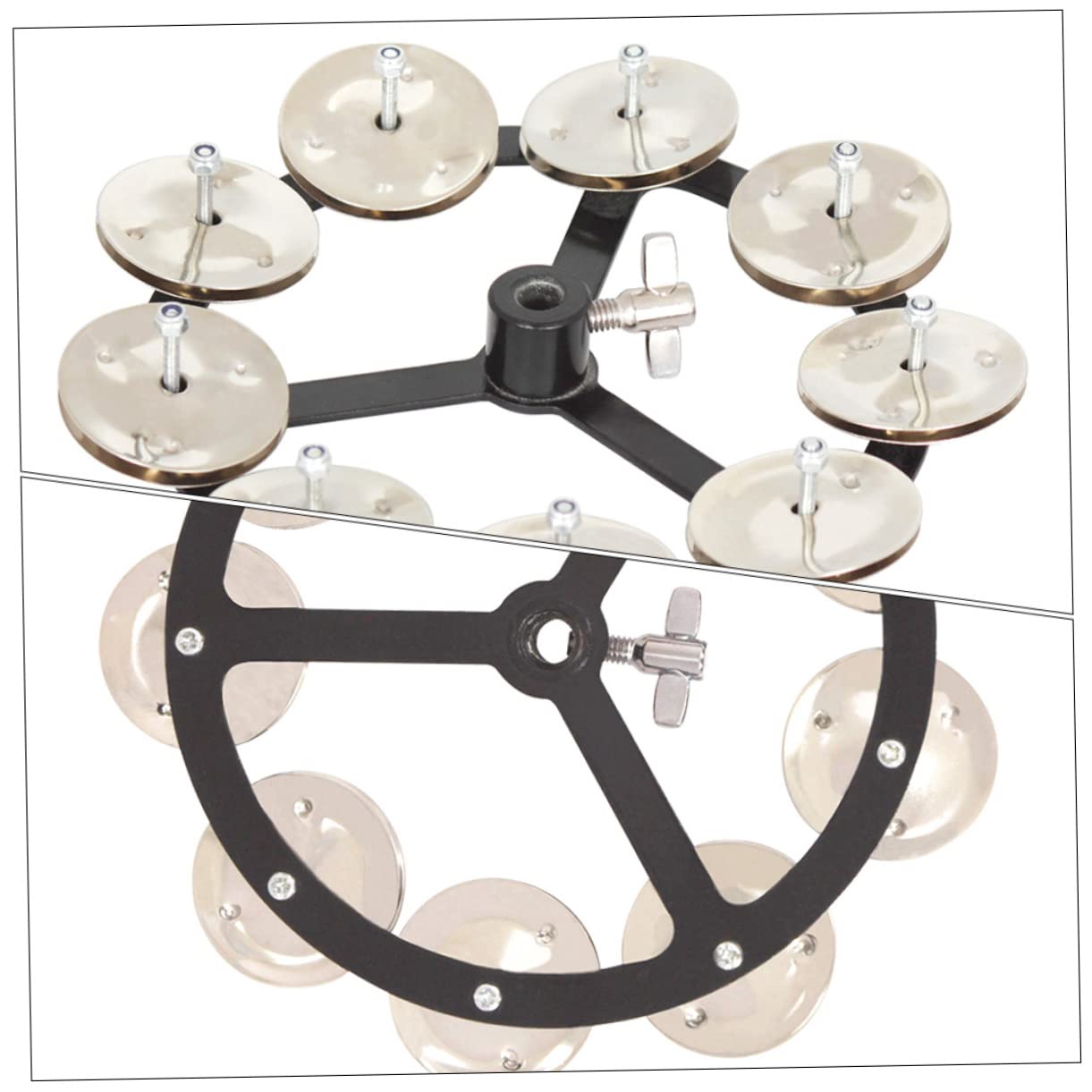 Cloche de Charleston en Cuivre Argentée, Accessoire de Batterie | Cloche de Cymbale pour Batterie, Remplace une Cymbale Fissurée, Peut être Actionnée au Pied