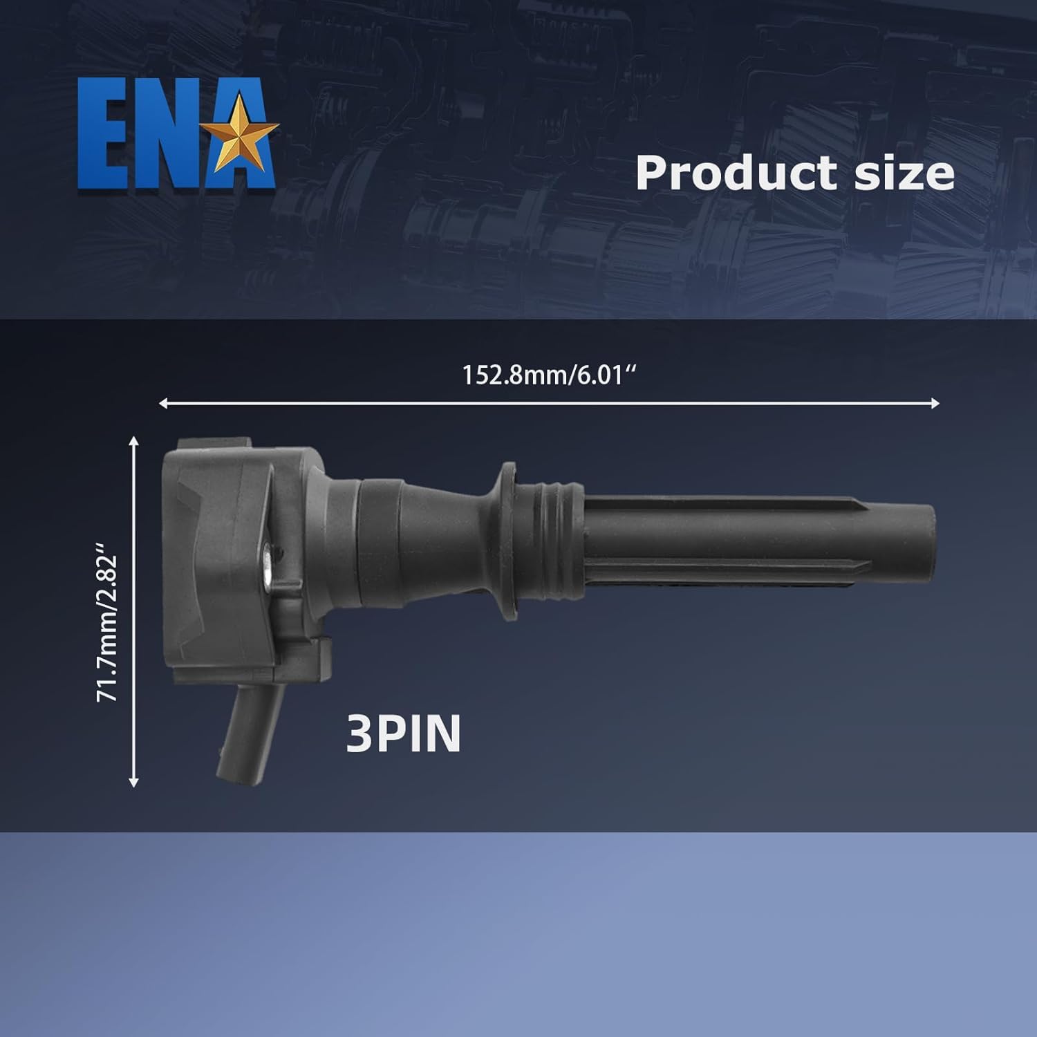 ENA Ignition Coil Pack Compatible with Land Rover Jaguar Discovery Sport Range Rover Evoque Sport Velar EPace FPace FType XE XF 2.0L L4 Replacement for UF854 UF862 H4P3-12A366-BB LR091616 5C2295