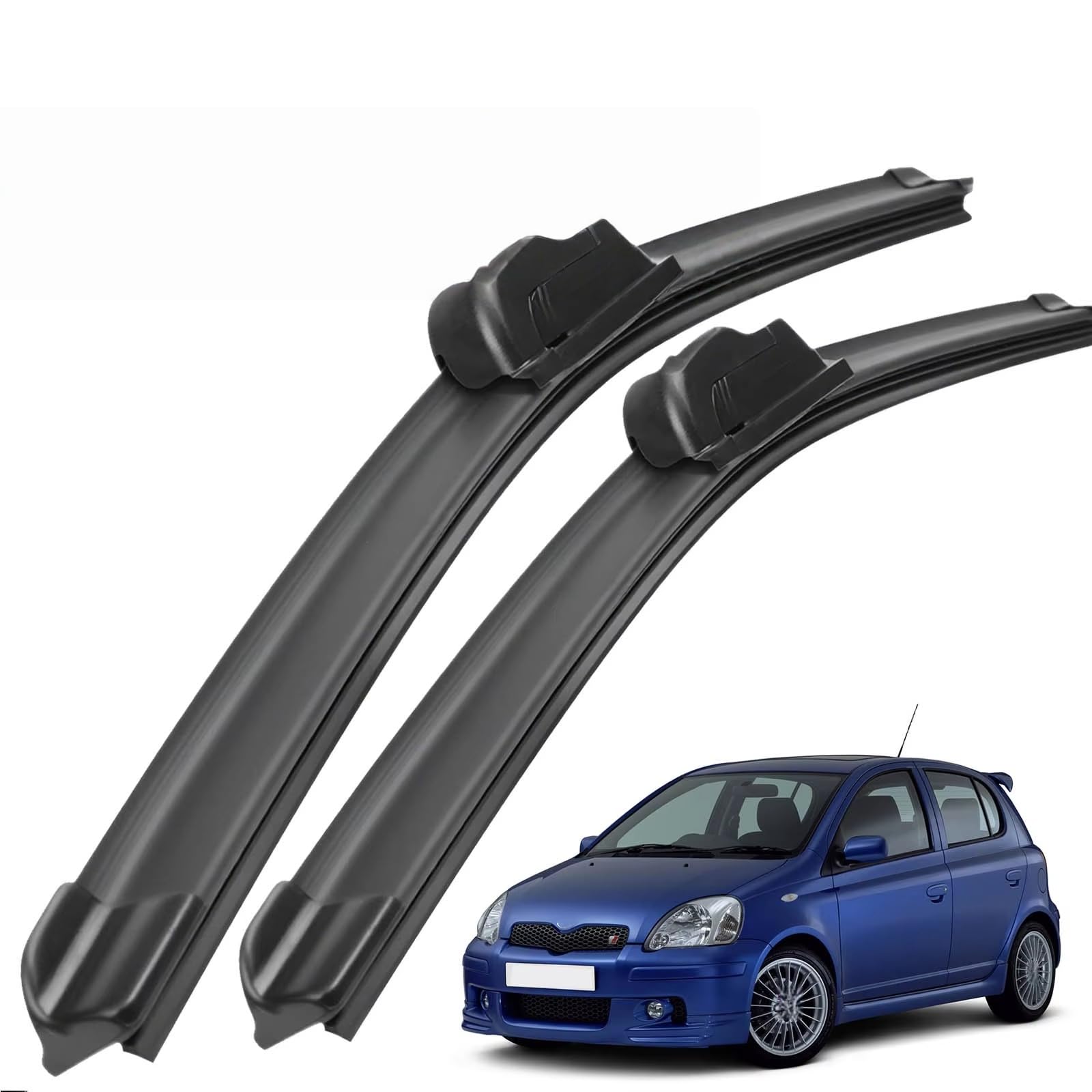PAPEP Windscreen Wiper Blades for Toyota Yaris MK1 1999-2005 21"+ 14", Front Replacement Wipers OEM Quality Water Repellent Rubber Automotive Windshield