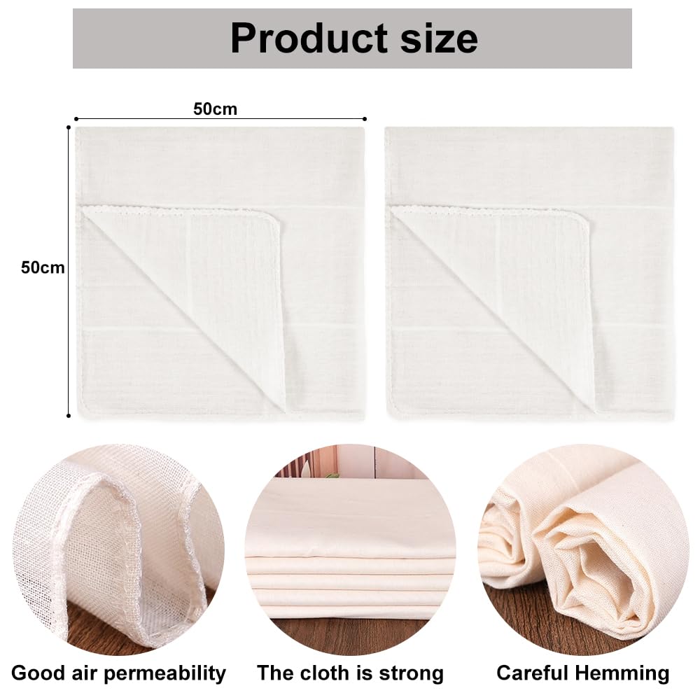 Sacchetti Filtro Per Latte Vegetale - 4 Pezzi Riutilizzabili 30x30 Cm, Nylon Alimentare, Per Mandorle, Noci, Soia - Foto 6