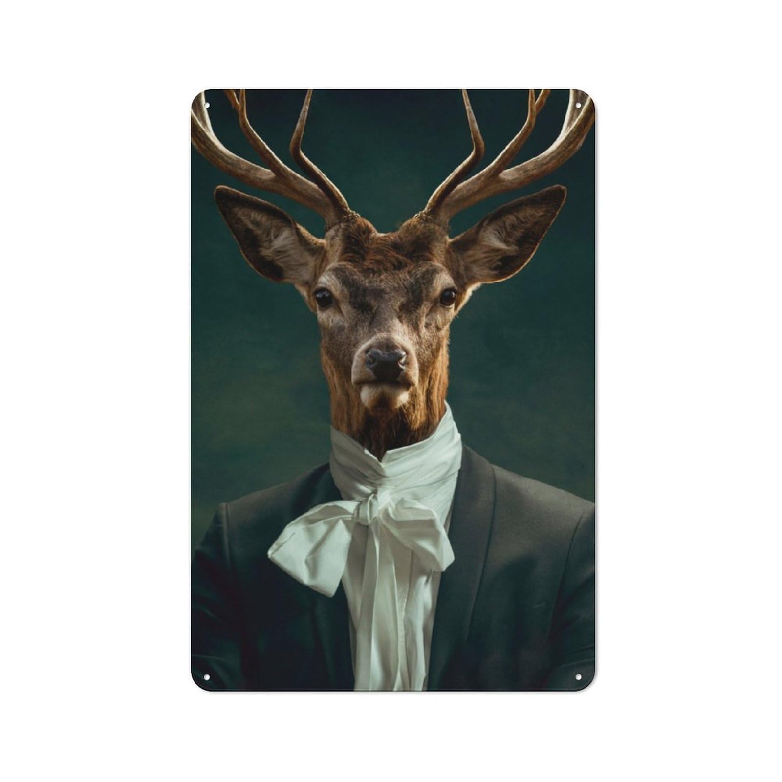 Retro Metal Sign 30x20cm Featuring Deer Character, Home Bar Decor for Pub, Home Bar, Shed Or Man Cave