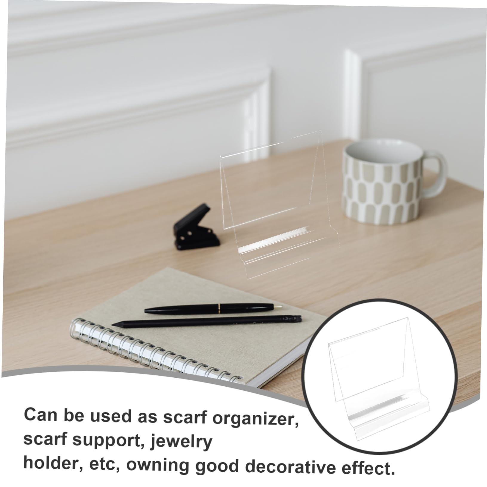 HOOTNEE Scarf Holder Scarf Display Stand for Women Girls Hair Accessory Organizer