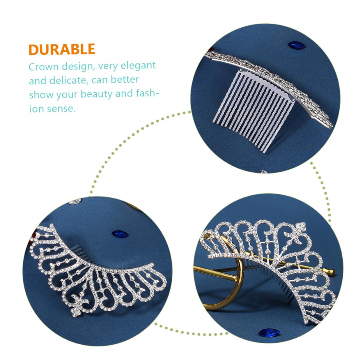 DOITOOL 5 Stück Haarschmuck Für Hochzeiten Braut-haarkamm Seitlicher Haarkamm Clip Stilvoller Kopfschmuck Krone Geeignet Für Haartypen
