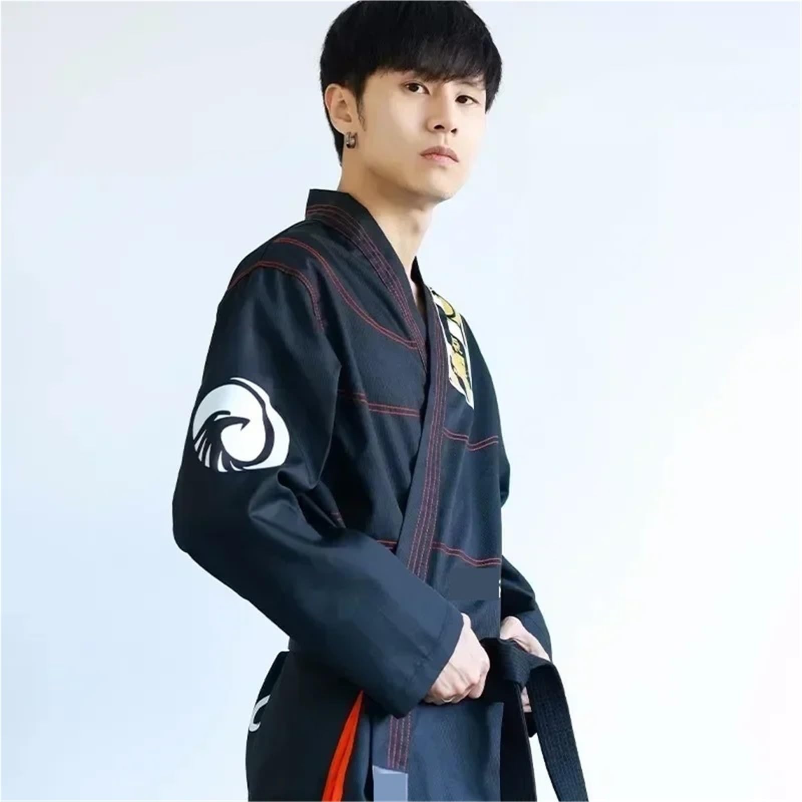 Abbigliamento professionale for arti marziali TaeKwonDo bianco nero Karate Dobok Abbigliamento for karate Taekwondo for bambini adulti per Karate, Aikido