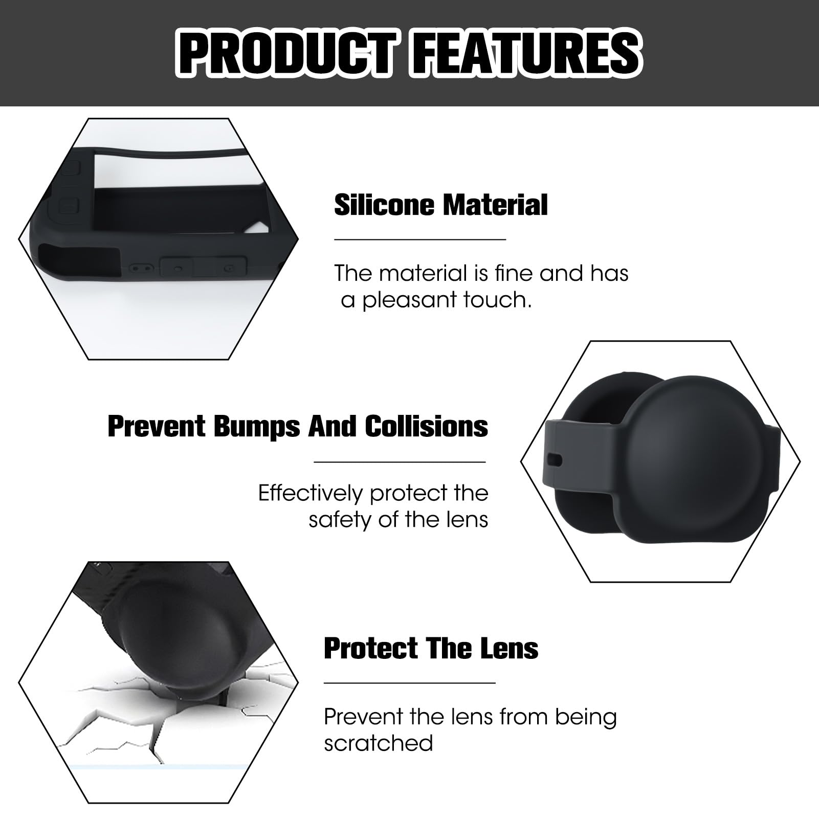 Coque De Protection Silicone Pour Insta360 X5 - Antidérapante Anti-rayures