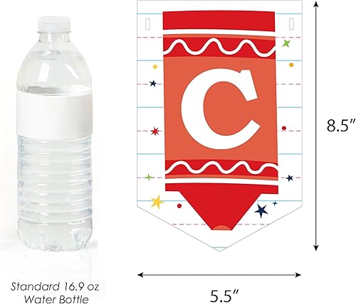 Miniatura 3 de Big Dot of Happiness Elementary Grad - Cartel de banderines para fiesta de graduación para niños, decoraciones de fiesta, felicitaciones graduadas