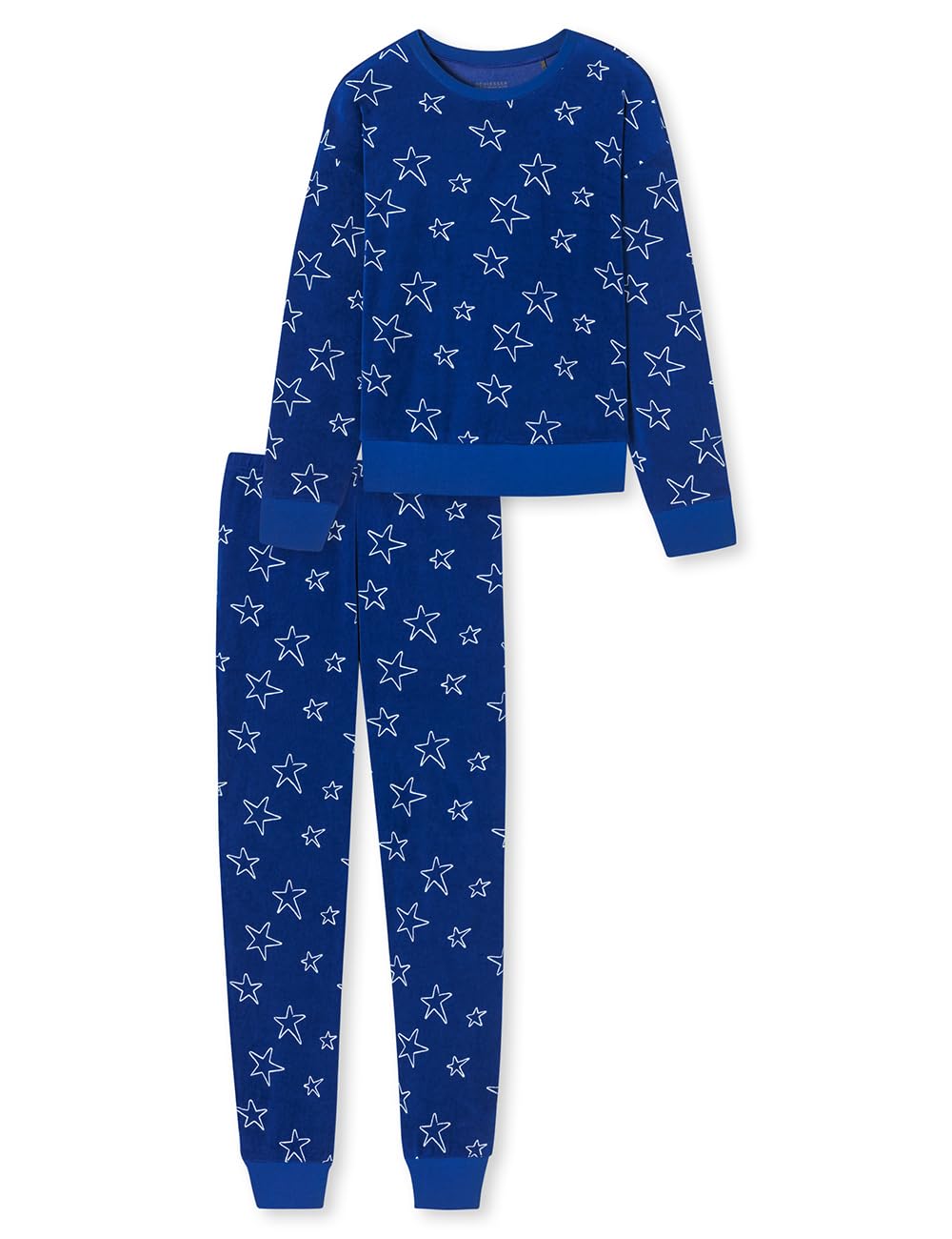 Schiesser Schlafanzug Set Pyjama Warme Qualitäten Frottee - Fleece - Sweat - Größe 140 bis 176 Set di Pigiama Bambine e Ragazze (Pacco da 1)