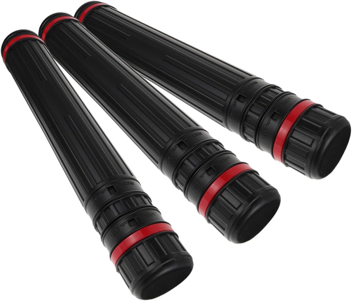 HAKIDZEL 3pcs Telescoping Poster Tube Sturdy Plastic Reusable Carrying Tube for Art and Drafting Expands from for Students and Artists