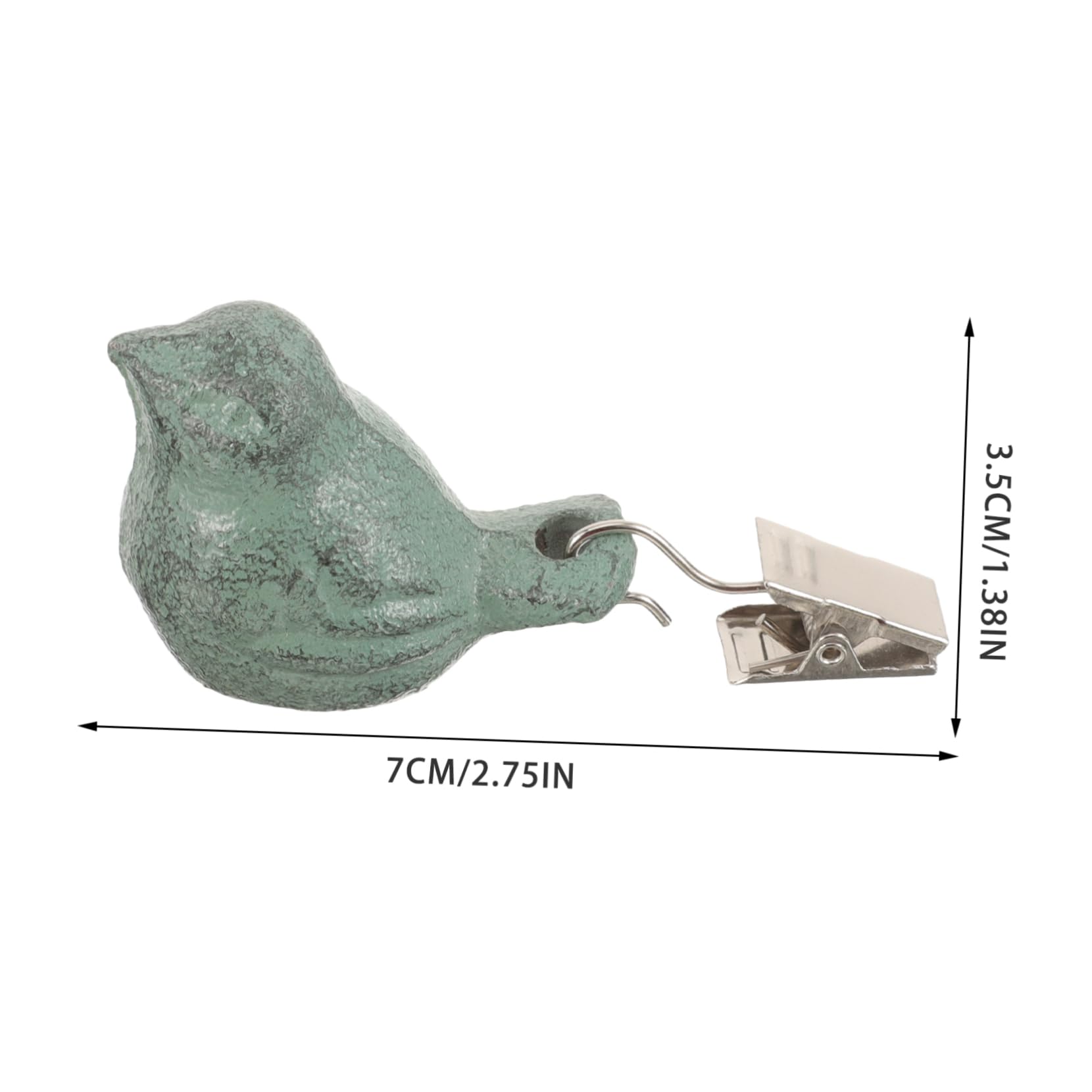 LIFKOME Set 4 Fermatovaglia da Tavolo a Forma di Volatile in Metallo Verde, Fermatovaglia da Esterno Antivento per Picnic e Tavoli da Giardino, Design Creativo e Decorativo