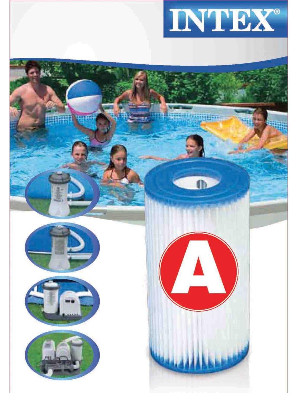 Intex Easy Set Type B Replacement Filter Cartridge For Above Ground
