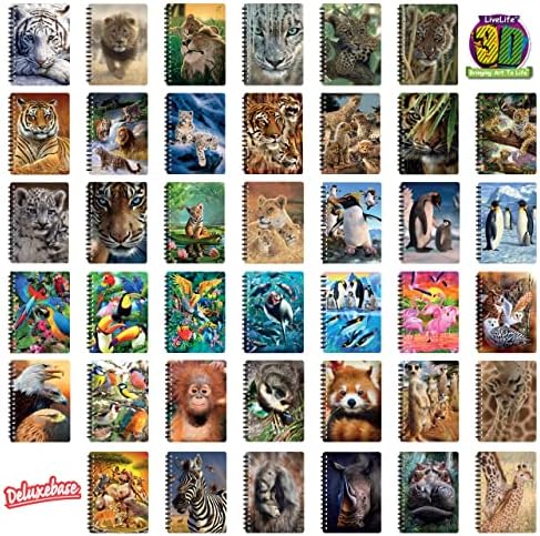 3D LiveLife Jotter - Baby Red Panda from Deluxebase. Lenticular 3D Red Panda A6 Spiral Notebook with Plain Recycled Paper Pages. Artwork Licensed from Renowned Artist David Penfound