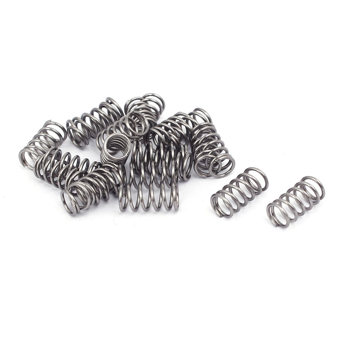 Aexit 0.6mmx5mmx10mm 304 Springs Stainless Steel Compression Springs Silver Compression Springs Tone 20pcs
