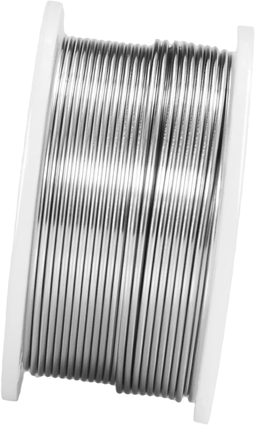 Solder Wire 0.8mm 50g Flux Rosin Core with Tin Lead Sn63/Pb37, Electronics Tablets Smartphones Mobile Soldering Wire Reel (0.8mm Diameter)