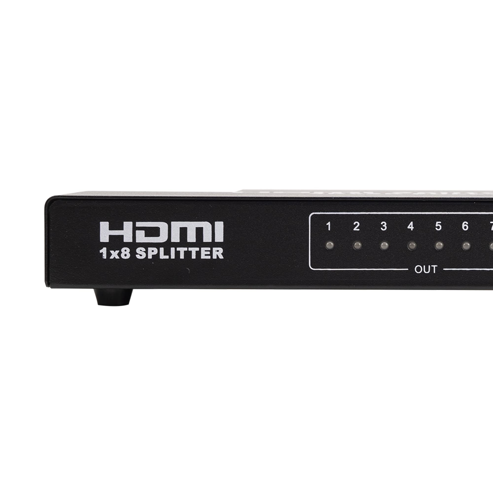 Divisor HDMI, HDMI Splitter 1.4 Premium 4Kx2K, 1x8 8 Puertos HDMI 1080P HDCP 1.3, 3D 4K Blue-Ray