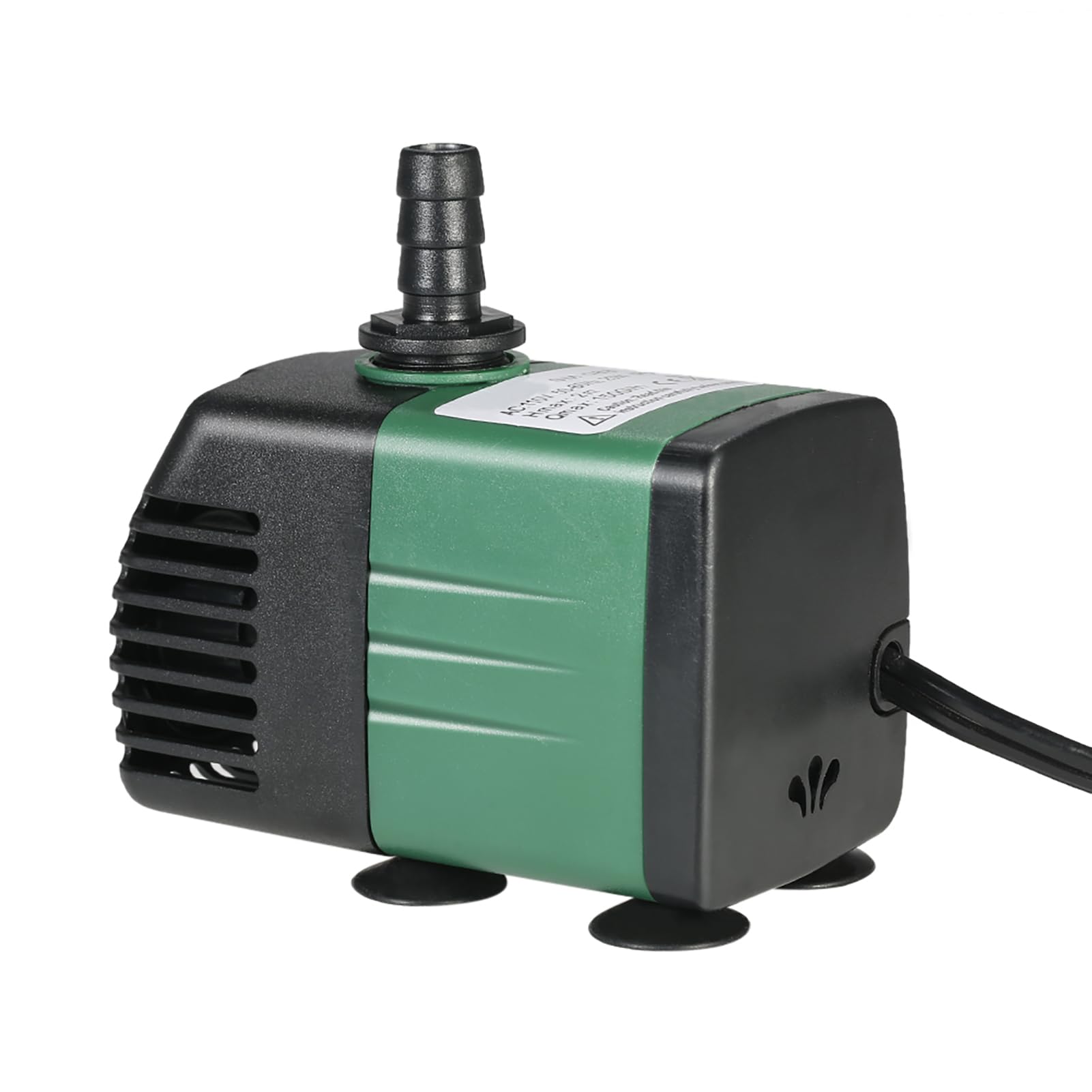 Bomba de Agua Sumergible, Ultra Silencioso 1500L / H 25W Bomba de Agua Limpiable para Fuentes de Mesa de Acuario Pond Water Gardens y Sistemas hidropónicos con 2 boquillas AC220-240V