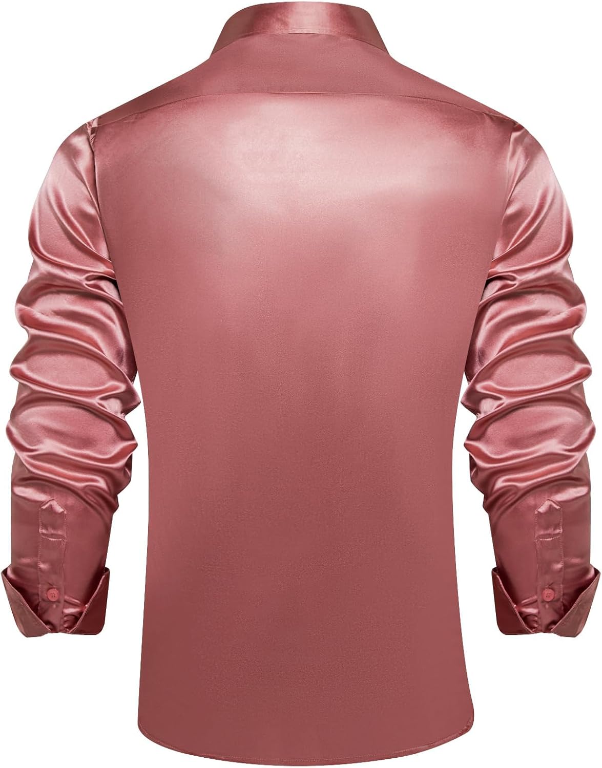 DiBanGu Long Sleeve Button Up Shirts for Men Casual Business Shirt with Pocket Solid Regular Fit Shirts for Formal Wedding - Image 4