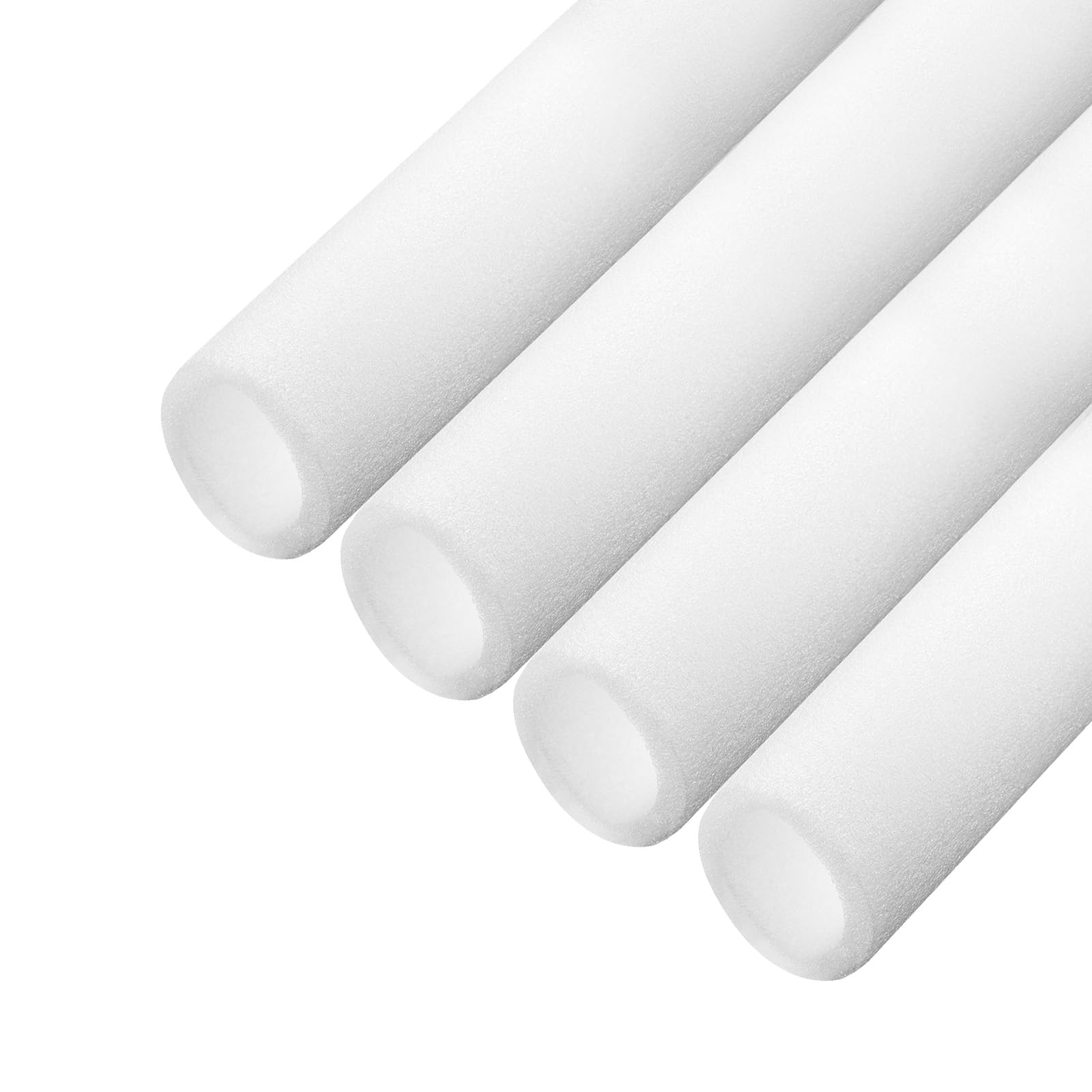 QUARKZMAN 4 Stück Rohrisolierschaumrohr 40mm Außendurchmesser 3 Fuß Weiß