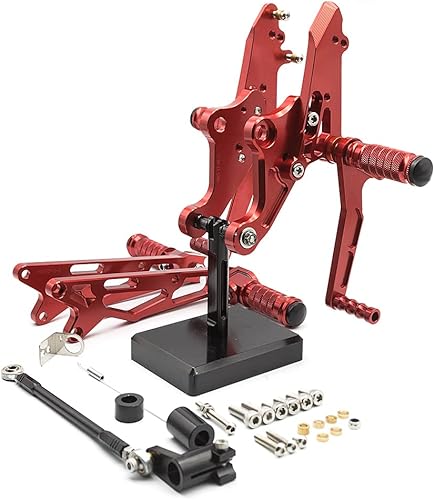 Miniatura 7 de CNC Grom125 17-20 - Juego de clavijas traseras ajustables para motocicleta, pedal de cambio de freno compatible con GROM 125 MSX125 2017 2018 2019