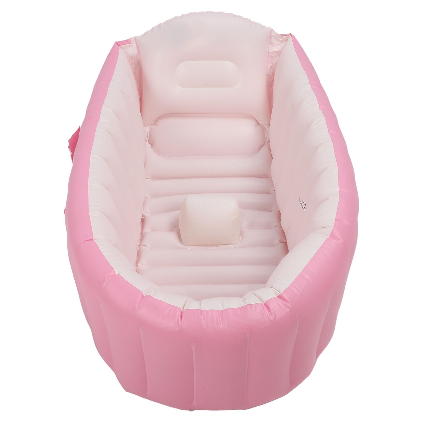 WINH Podróż dla Niemowląt, Nadmuchiwana Miękka Składana Wanna TWardProof Kąpiel Ergonomicznej Kąpieli PVC (PINK)