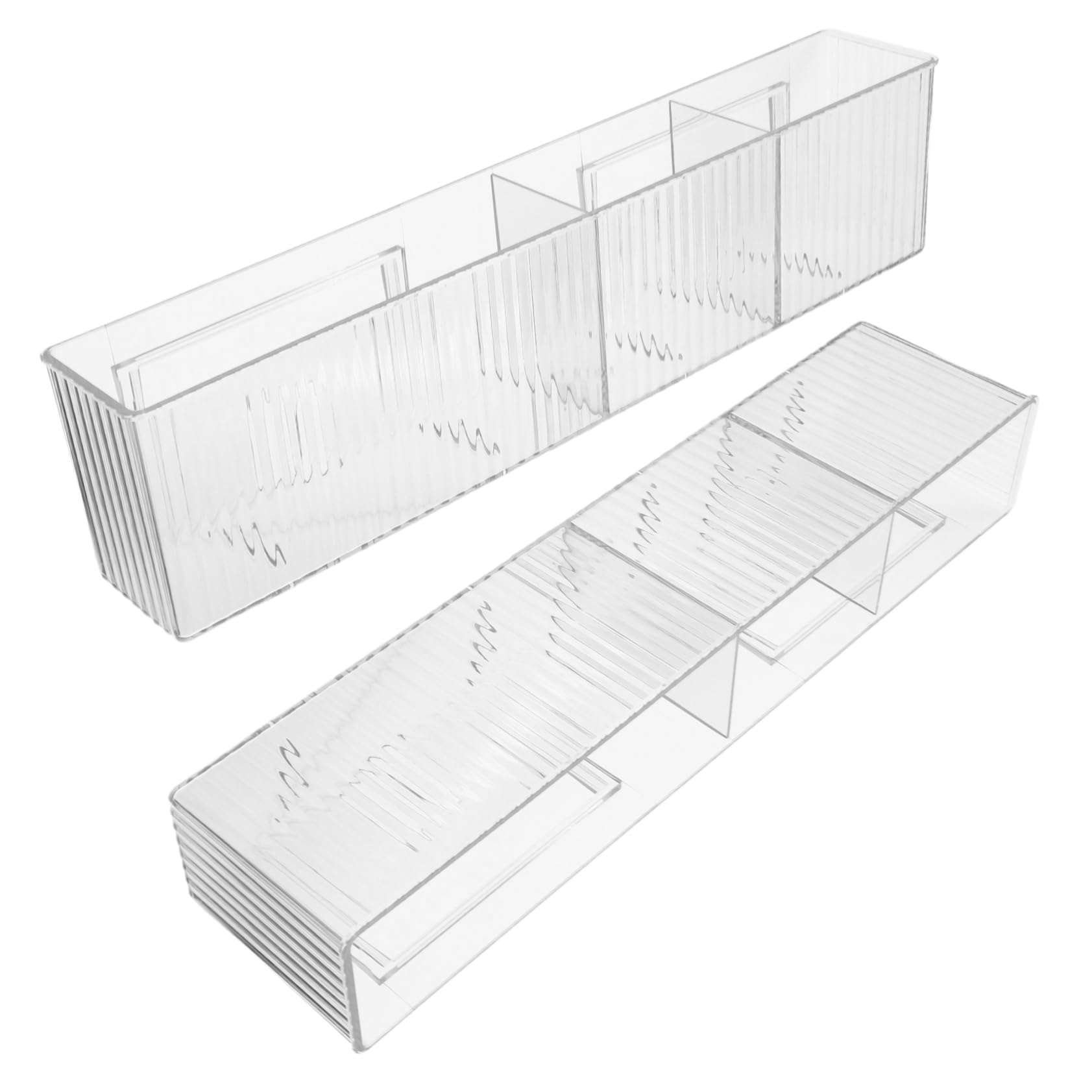 2 Stück Wandorganizer mit Fächern Wandmontage ohne Bohren Wasserablauf Make Up Aufbewahrung Badezimmer Regal Platzsparend für Kosmetik Toilettenartikel Zubehör