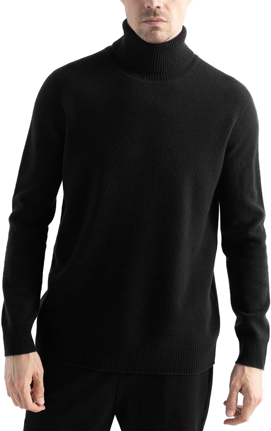 Chanyarn Men's 100% Merino Wool Sweater 2025 Fall Winter First-Line Ready to Wear High Neck Long Sleeve Seamless Knit Sweater