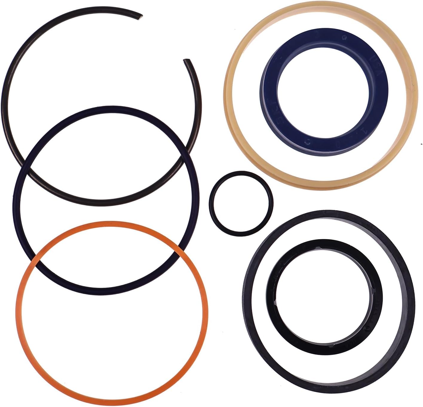 HOLDWELL Hydraulic Steer Cylinder Seal Kit 7001625 compatible with JLG Boom Lift 600S 600SJ 600AJ 600A
