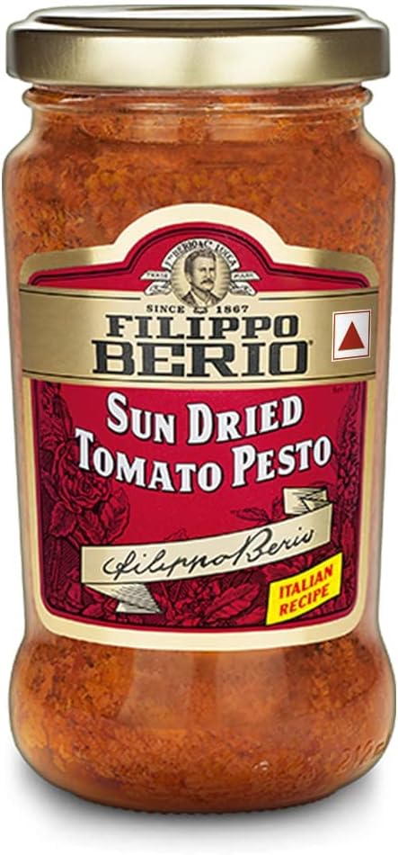 Pesto, Sun Dried Tomato, 6.7 Ounce Glass Jar