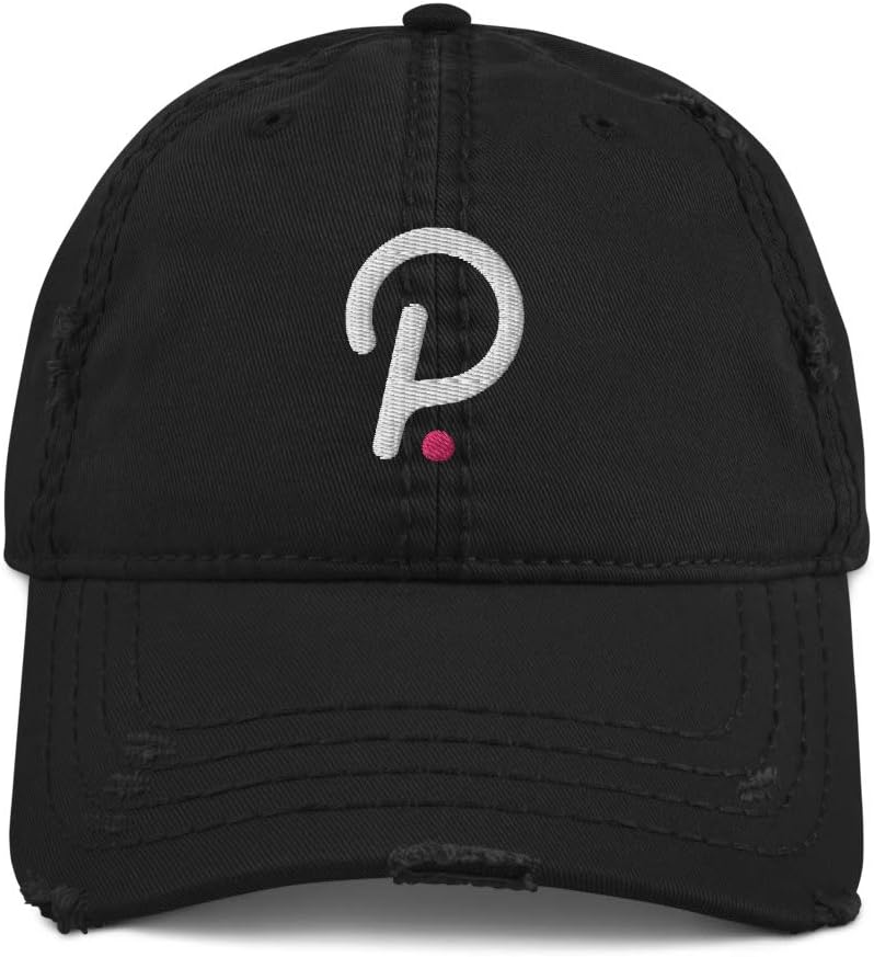 Polkadot Hat (Embroidered Distressed Dad Cap) DOT Crypto