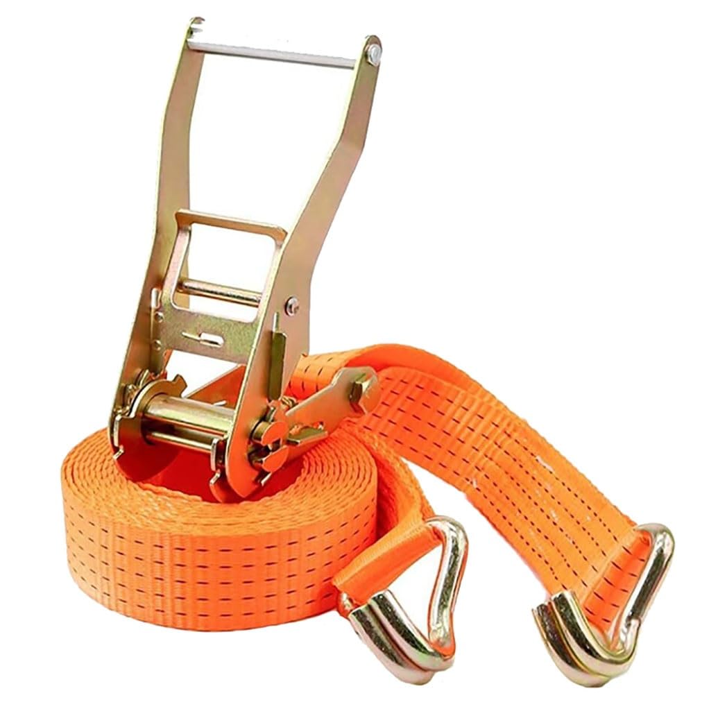 1 Piezas Correa De Amarre De Trinquete, Tensor De Carraca De Carga 11023 Lbs, (0.98,1.50,1.97in) Cinchas De Sujeción, para Portaequipajes De Coche, Moto, Portabicicletas, Surf, Bici, Lona