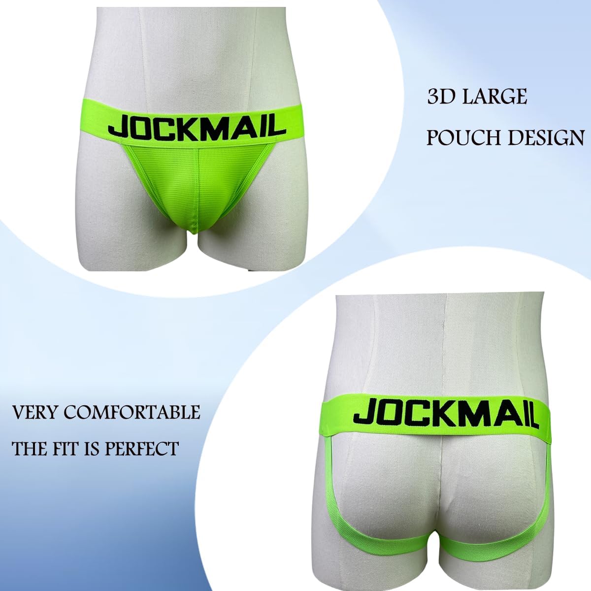 JOCKMAIL Mens Briefs Jock Strap Rainbow Breathable Men Sport Underwear Jockstrap for Gym Sport - Image 3