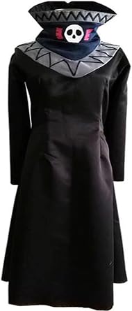 Anime Cosplay Costume Black Coat Long Jacket Punk Cloak Halloween Outfit Mens Custom5