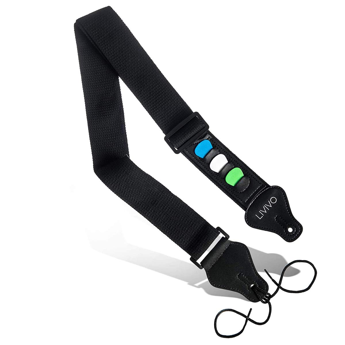 Livivo Adjustable Guitar Strap With Leather Ends