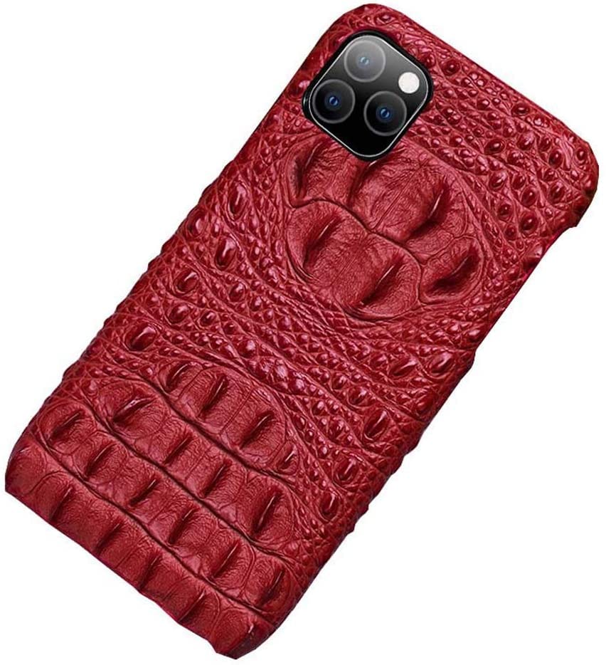 Coque iPhone 11 Pro Max rouge style croco pour votre quotidien