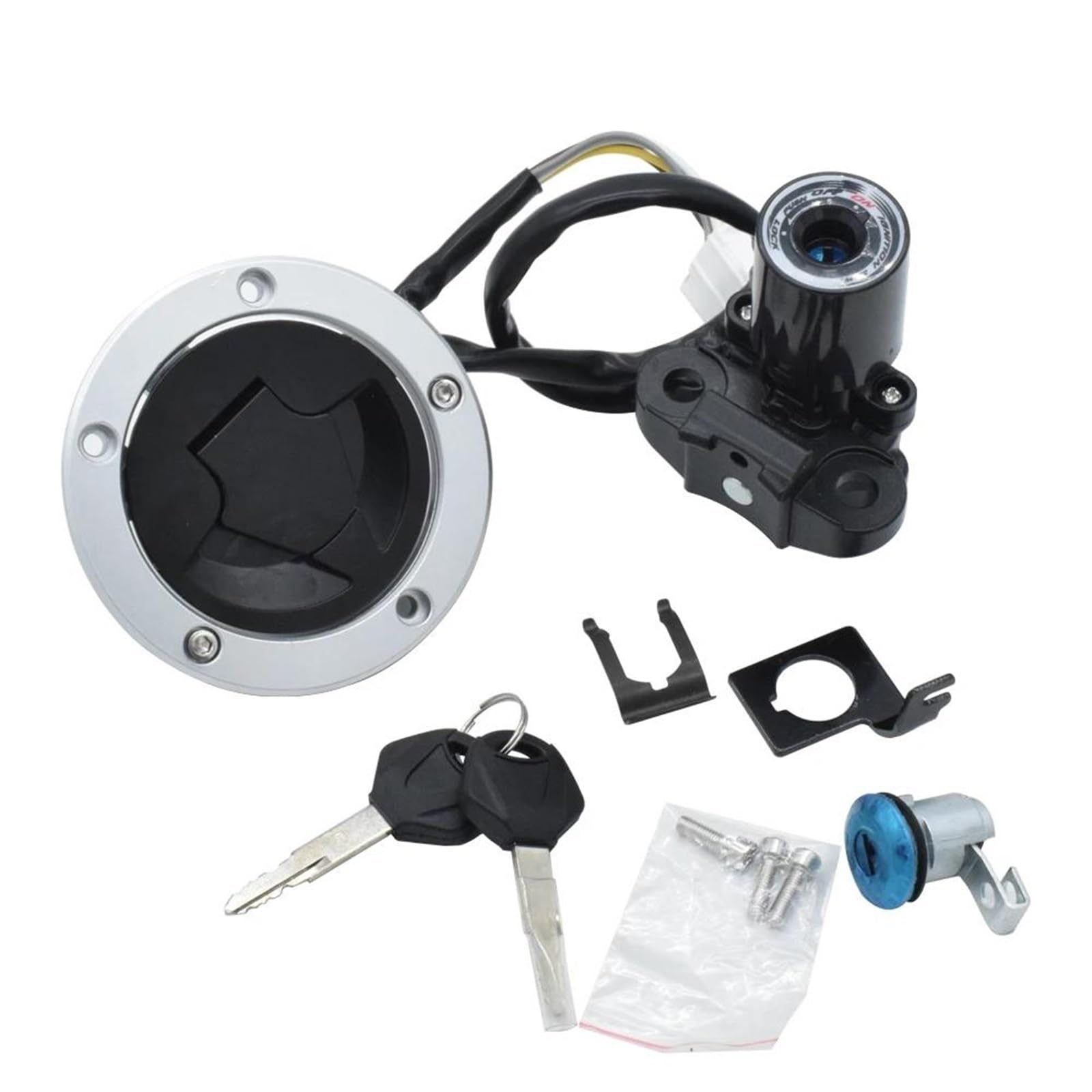 Kit Interruttore Di Accensione Per Motocicletta Per Kawasaki EX650 Per Ninja 650 ER-6N ER6F Tappo Serbatoio Carburante Con 2 Chiavi
