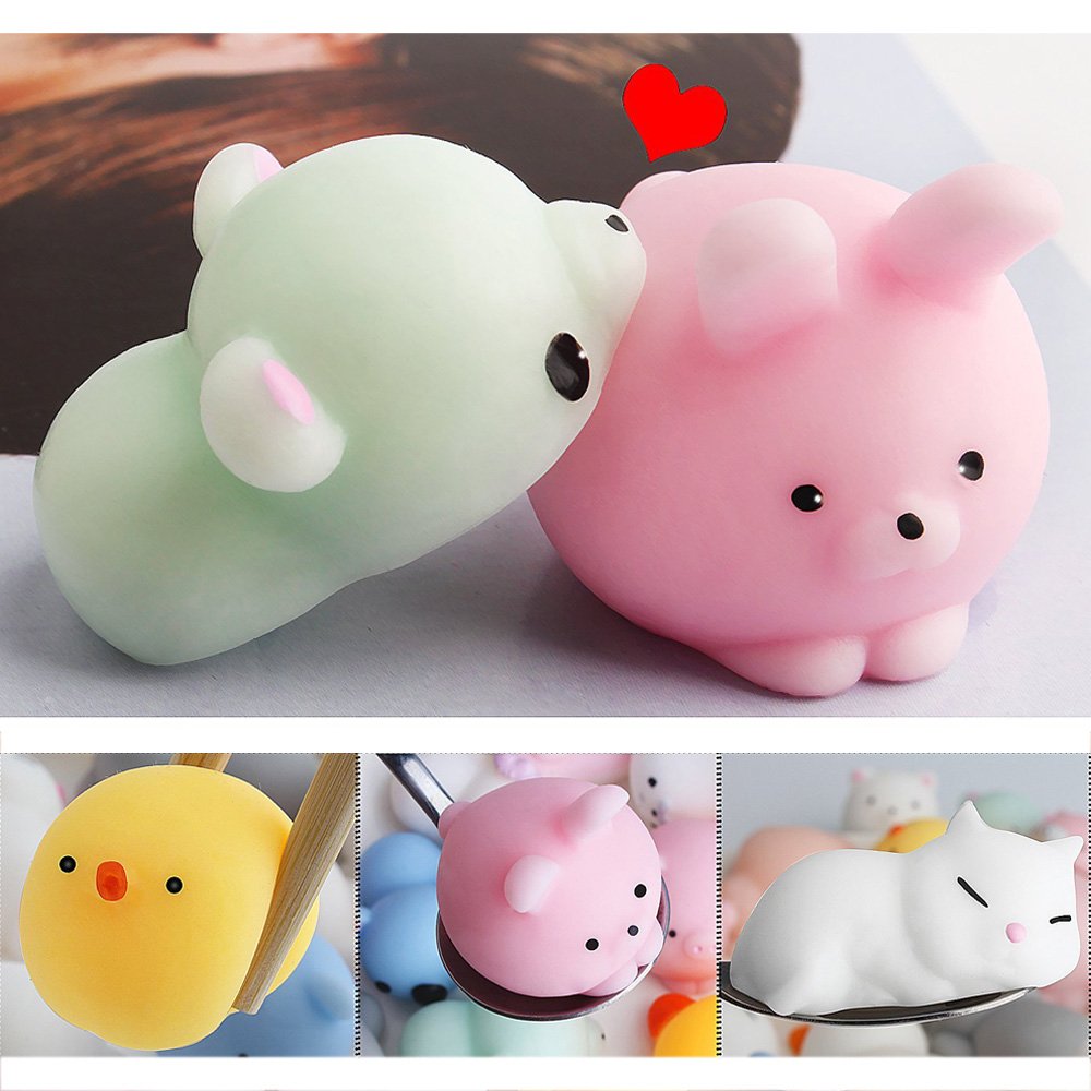 Lot De 24 Mini Jouets Squishy Mochi Pour Enfants Et Adultes, Jouets à Pression Pour Décoration