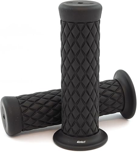 Thumper - Empuñaduras para motocicleta, color negro, se adapta a manillares de 1 pulgada (0.984 in), para cruceros y harleys