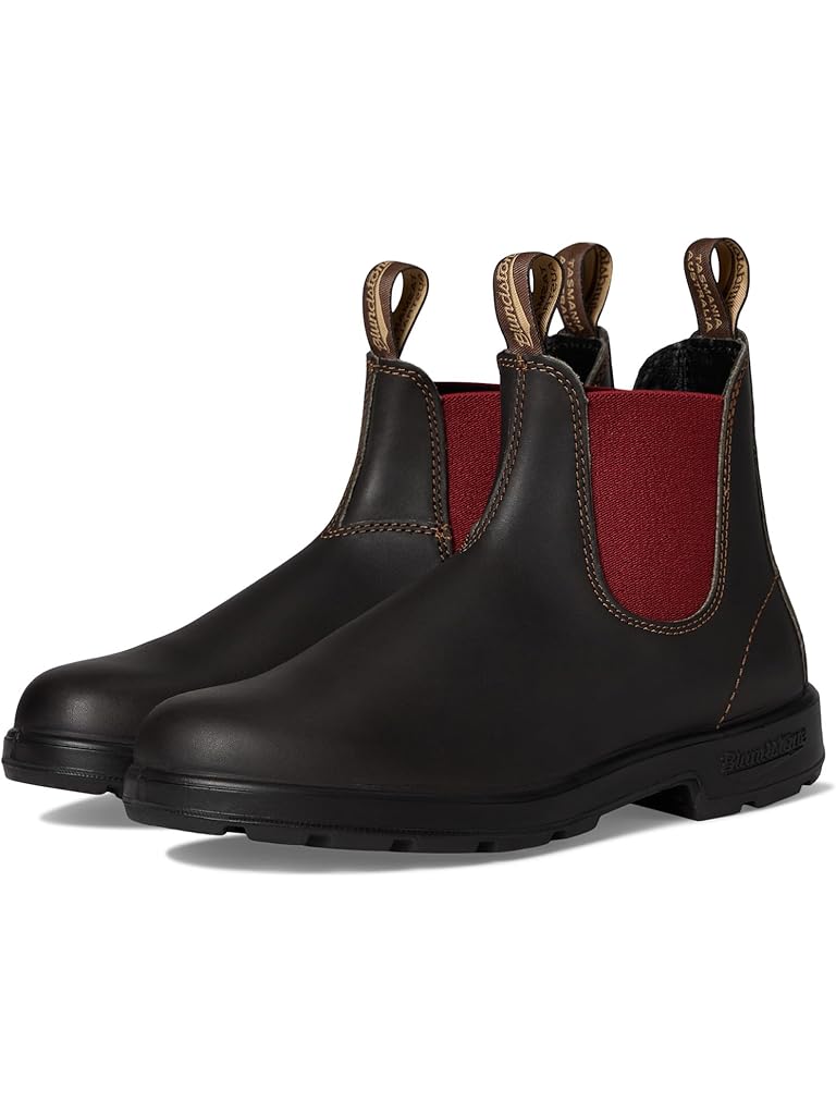 Red Blundstone Original 500 Chelsea Boots