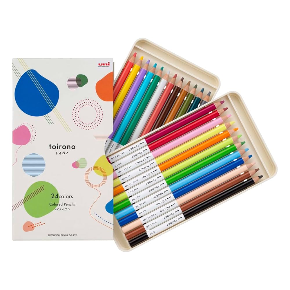 Amazon | 三菱鉛筆 色鉛筆 toirono トイロノ 24色 TR24C