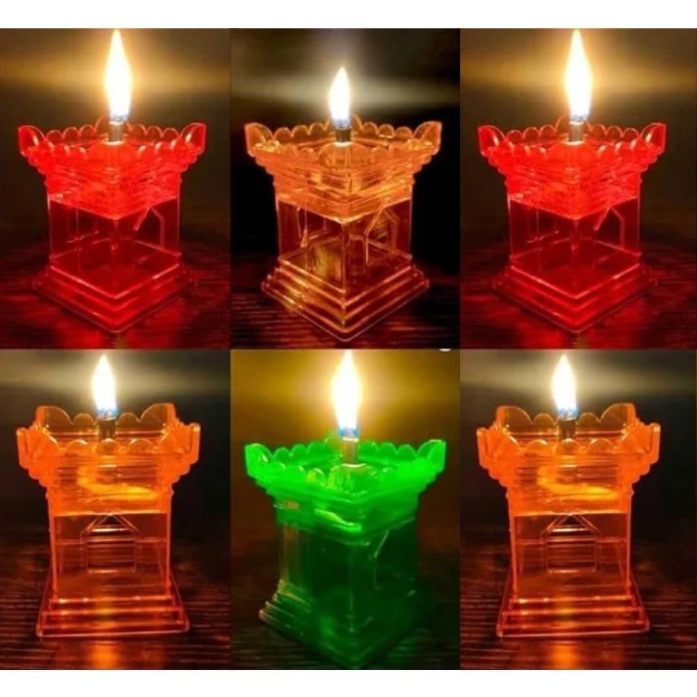 CraftVatika 18 Led Water Sensor Diya For Diwali Decoration Item For Home Décor And Diwali Gift - Multicolor 3d reflective led diya set festival diwali decor For Office Living Room Diwali Festival Item (B0CM3YZFTR) Amazon Price History, Amazon Price Tracker