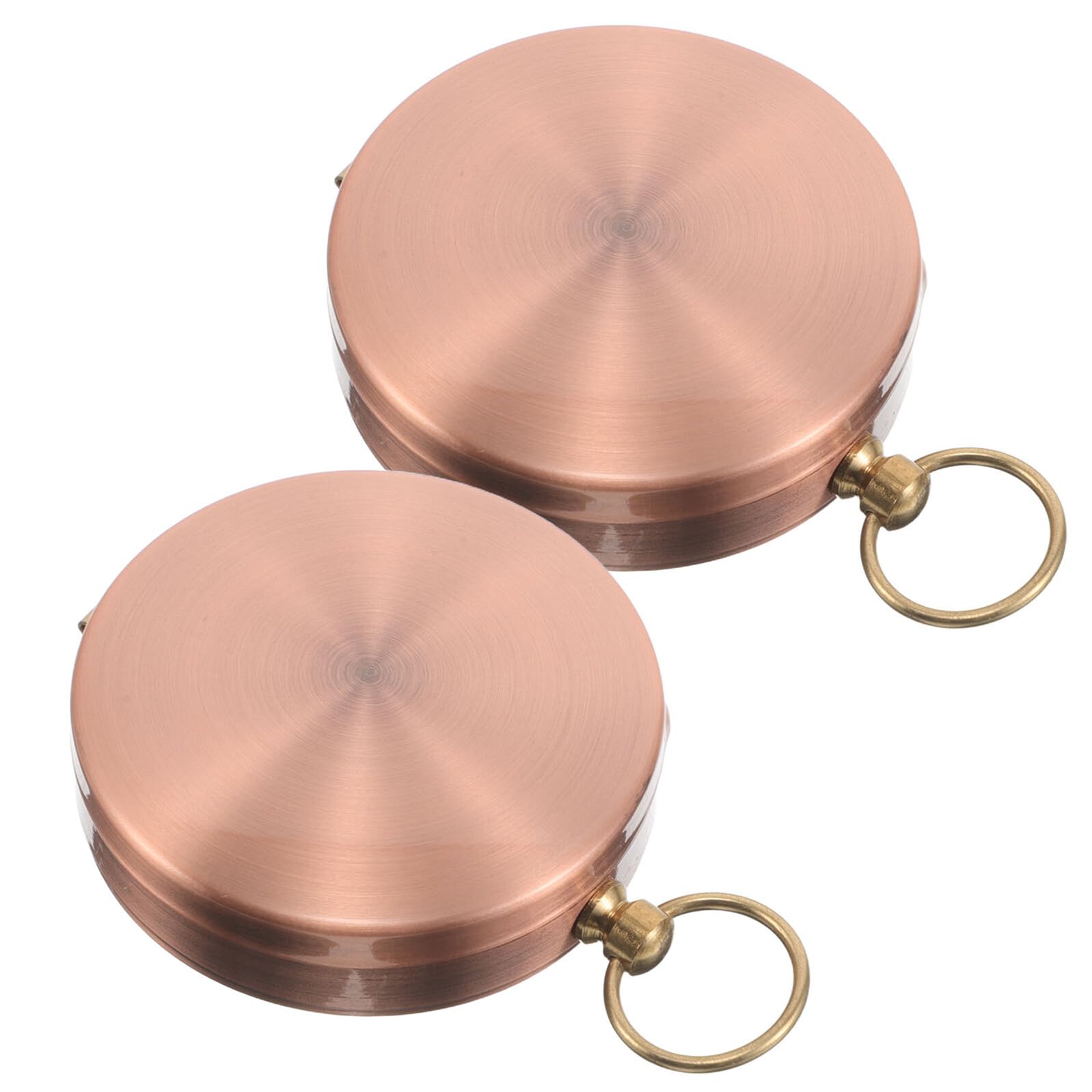 2piezas Brújula Vintage de Metal Brújula Retro de Reloj de Bolsillo con Tapa Abatible Herramienta de Orientación al Aire Accesorio Vintage para Camping Equipo de Senderismo