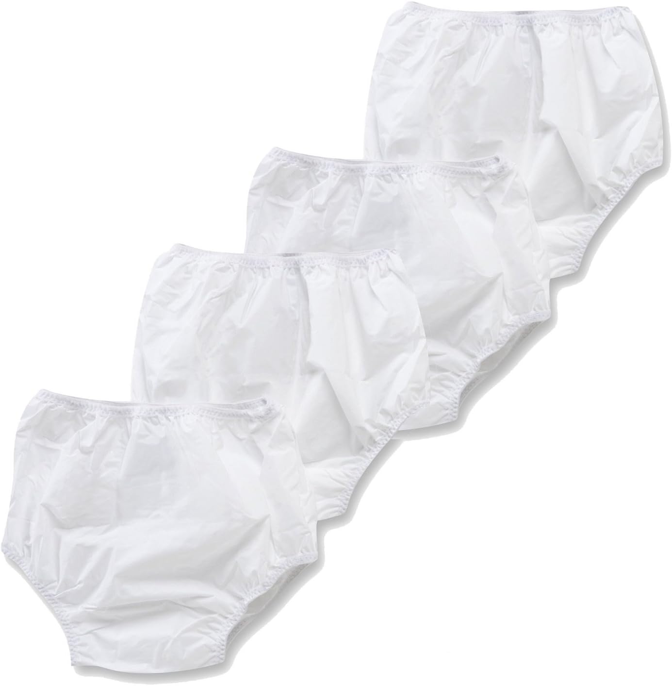 Gerber Plastic Pants 4 Pairs, White, 2T-3T : Baby